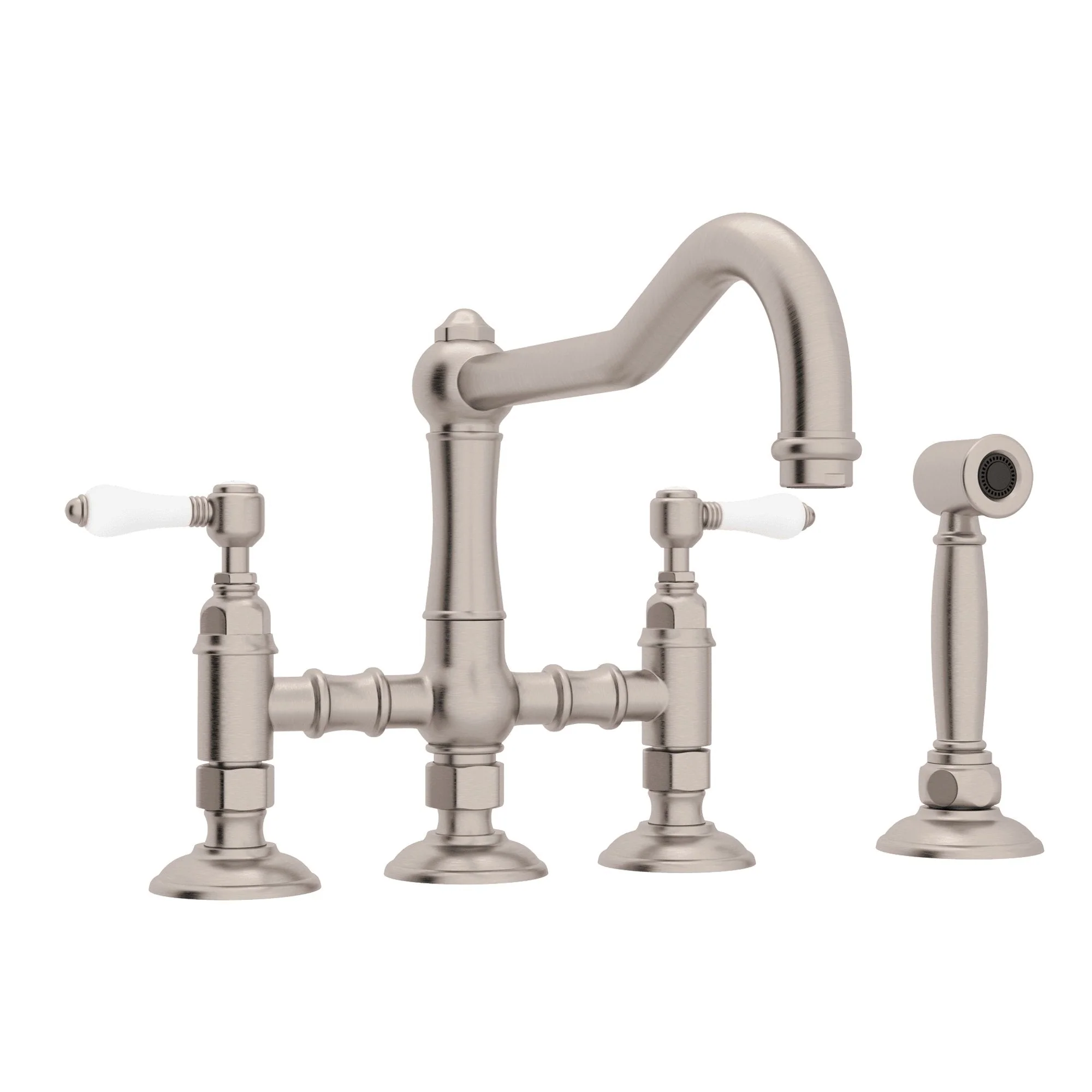 ROHL A1458WS Acqui® Bridge Kitchen Faucet With Side Spray - Image 9