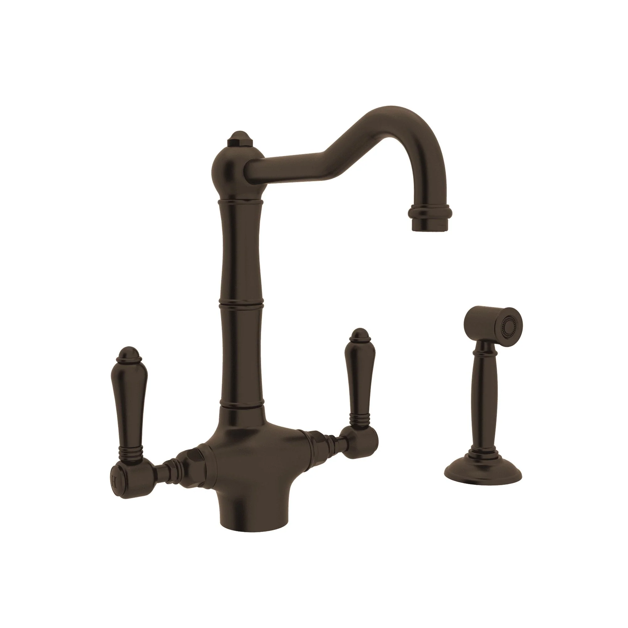 ROHL A1679WS Acqui® Two Handle Kitchen Faucet With Side Spray - Image 5