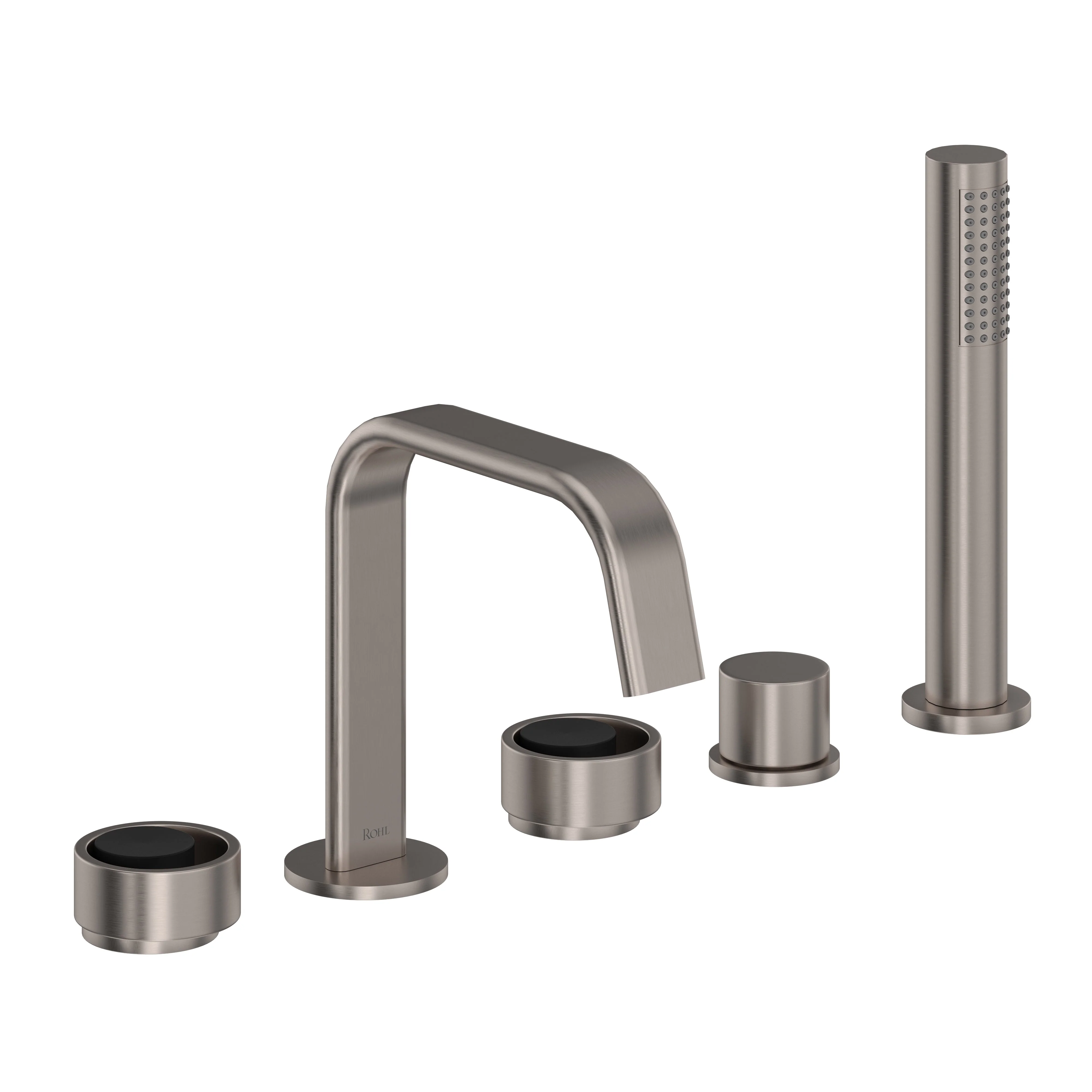 ROHL EC05D5 Eclissi 5-Hole Deck Mount Tub Filler With U-Spout - Image 13