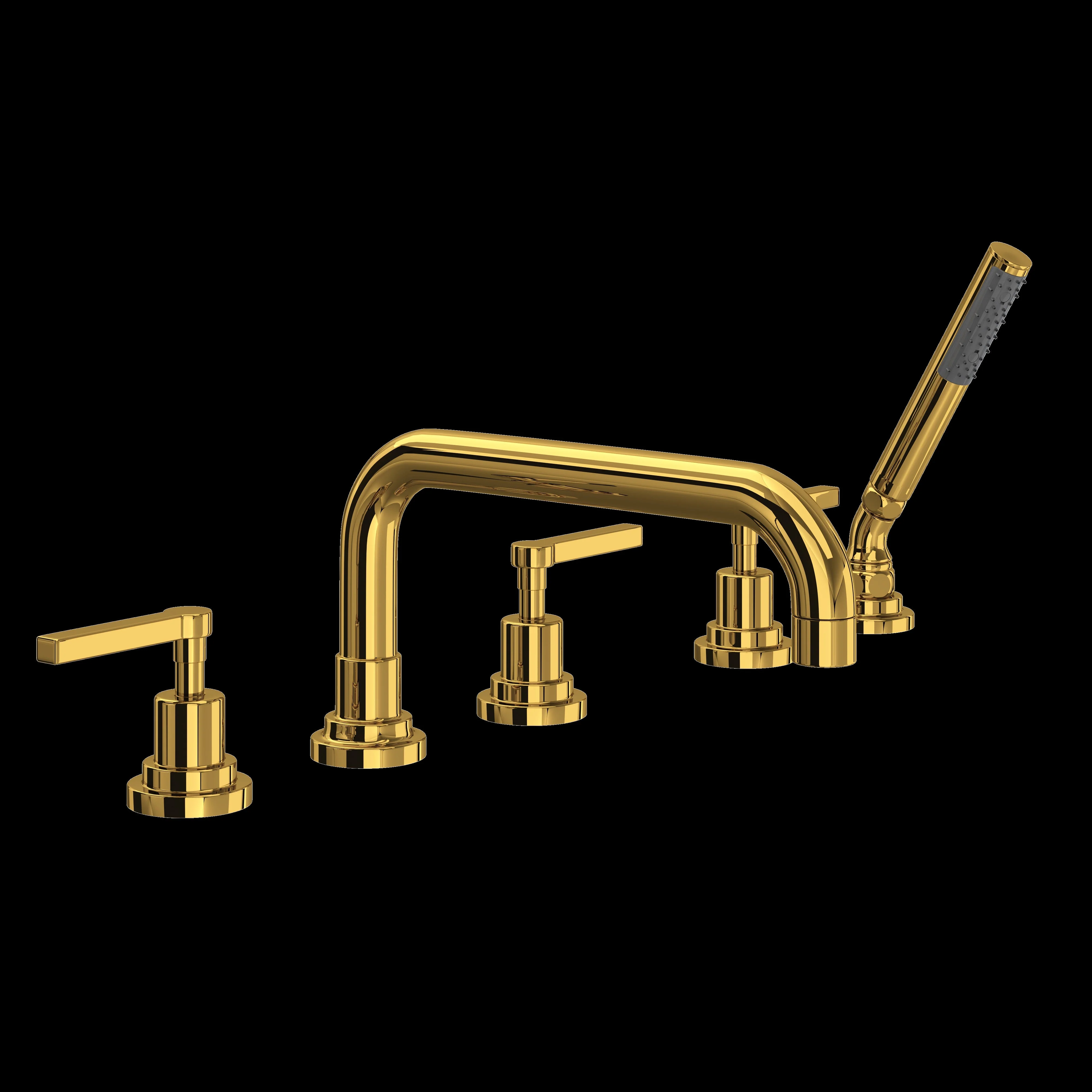 ROHL A2224 Lombardia® 5-Hole Deck Mount Tub Filler With U-Spout - Image 6